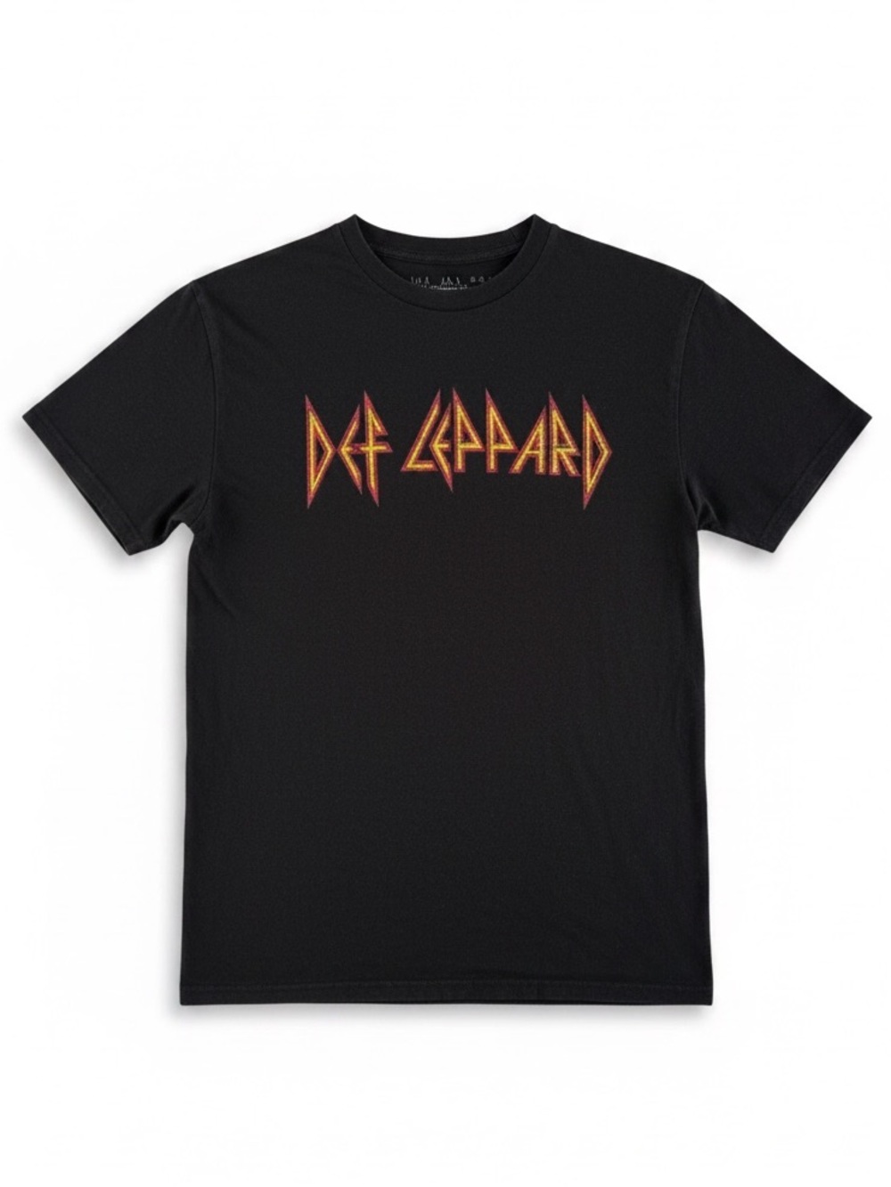 Def Leppard Graphic Band Tee Black Rock Concert T Shirt Size Medium